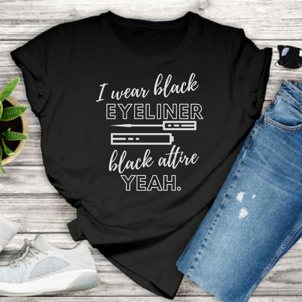 GRIMES Black Eyeliner Tee